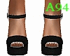 [A94] Black denim shoes