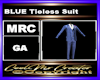 BLUE Tieless Suit
