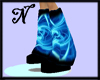 "N" blue boots,azul**