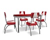 Retro Red Table Seating