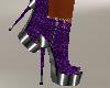 [MS]Leopard Boots Purple