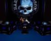 Blue Skull Harley Chairs