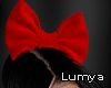 Red head bow