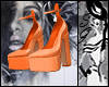 SG Orange Platform Heels