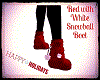 Red/White Snowball Boots