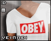 Vein: White Obey Shirt