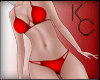 K. Red RLL Bikini