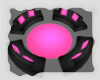 A: Pink n Blk round couc