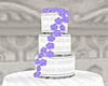 3 Tier Wedding Cake Plum