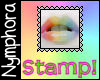 {N} Rainbow Lips 1 Stamp