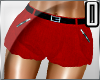 OZ-Red Zipper Short