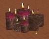 brown candles