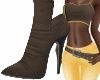 E* Ankle boots -brown