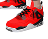 SNEAKERS 4 RED F