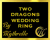 TWO DRAGONS WEDDING RING