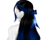Blue/Black Hair w/ Bow