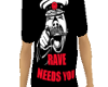 Rave Needs You Tee Red