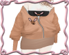 Peach Bunny Hoodie/Top