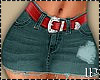 Red Belt Jean Skirt RL