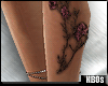 L Side Tattoo Flower