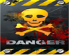 Skull Danger SignPost