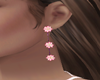 Pink White Flower Earing