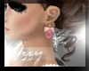 {I} Pink Heart Earrings