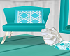 Aqua Bedroom chair