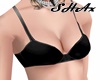 {s} black basic bra