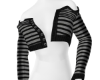 Open Jacket -Striped BK