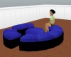 black n blu chat couch
