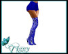 Neon Blue Sanny Boots