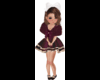 Kids Burgundy Dress