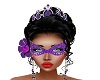 purple glitter mask