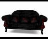 3 Rose sofa black red