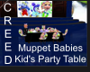 MuppetBabieKidPartyTable