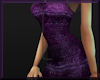 Shiny Purple Club Dress