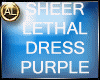 SHEER LETHAL DRESS-PURPL