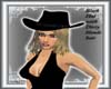 (G) BLK cowgirl hat