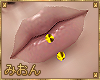 🍭 Gold Lip Piercings
