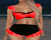 Black/Red Preg Bikini