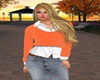 (F) Orange Knit