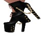 Gold Spike Angel Boots