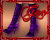 Geo Boots Sleek Purple