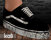 Grunge black sneakers