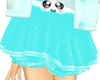 {Arp} Kawaii Teal Skirt