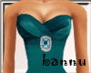 [B]teal long dress