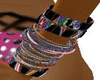 Bracelet of colored yarn