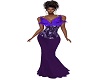 N-Floral Feather Gown