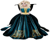 Child Princess Gown Teal